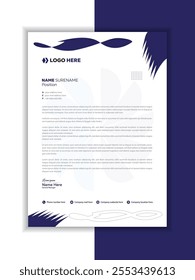 Abstract Background Banner Flyer Letterhead Design ,Clean business style letterhead bundle of your corporate project design.


