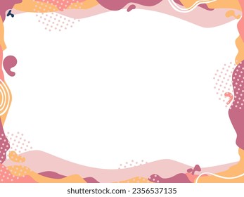 Abstract Background for Banner, Flyer, Poster, and Template Vector Illustration. Colorful template banner with gradient color. Design with liquid shape. Unique Frame for Template or Background Vector.