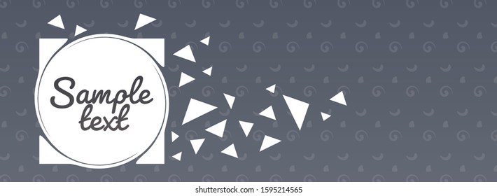 abstract background banner minimal design cover template for decoration presentation poster seamless pattern horizontal copy space vector illustration