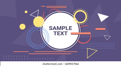 abstract background banner minimal design cover template for decoration presentation poster memphis style horizontal copy space vector illustration