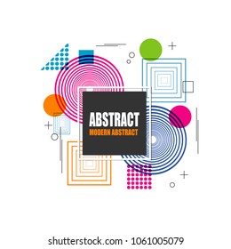 abstract background banner sticker label web illustration with modern geometric polygonal outline colorful design vector