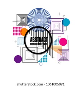 abstract background banner sticker label web illustration with modern geometric polygonal outline colorful design vector