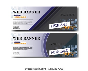 abstract background and banner template design
