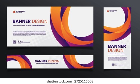 Diseño de Plantilla de Anuncio de fondo abstracto