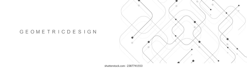 Abstract background banner template with technology circuit board texture. Modern electronic motherboard texture. Engineering and communication concept for header, web banner, website, presentation.