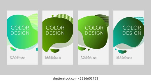 Pancarta de fondo abstracta plantilla de diseño vectorial, banner para impresión o banner web con colorido