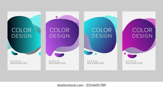 Abstract background banner vector design template, banner for print or web banner with colorful