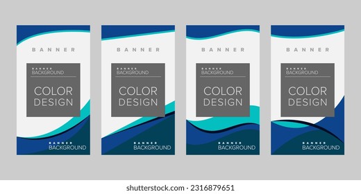 Pancarta de fondo abstracta plantilla de diseño vectorial, banner para impresión o banner web con colorido
