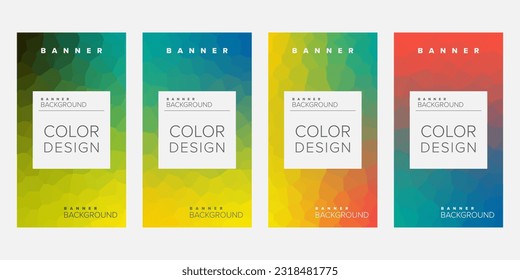 Abstract background banner vector design template, banner for print or web banner with colorful