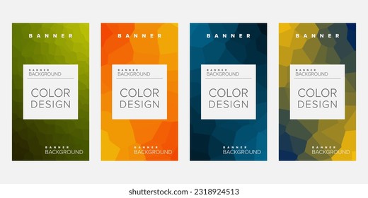 Abstract background banner vector design template, banner for print or web banner with colorful