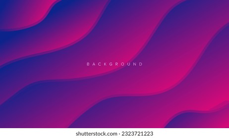 Abstract background banner wave gradient color design vector