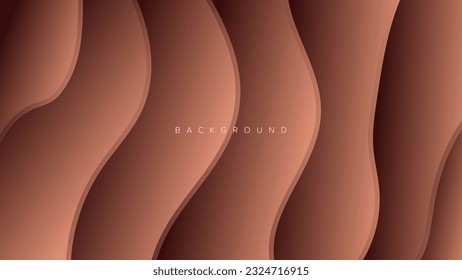 Abstract background banner wave gradient color design vector