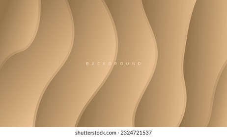 Abstract background banner wave gradient color design vector