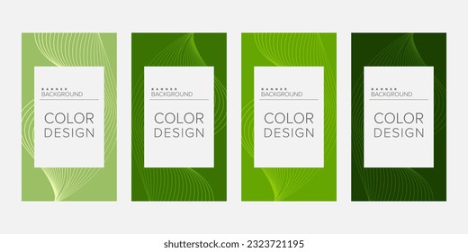Resumen del fondo del diseño de la línea de onda de la pancarta vector, conjunto de banners verticales