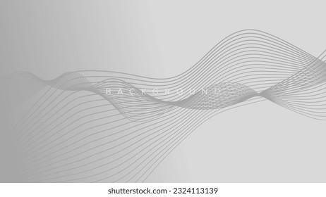 Abstract background banner wave line color design