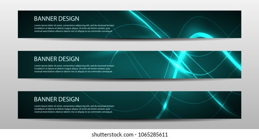 Abstract background banner with waves lines . template for card