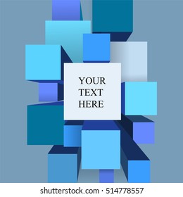 abstract background. banner or website design. stock vector. geometric shape