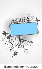 Abstract background with banner for your design