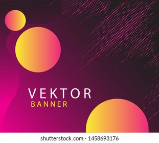 abstract background of banners with planetary circles