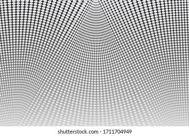 
Abstract background for banners, postcards, posters. The points are located in geometric order. Black, white, gray color.