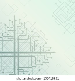 abstract background based on geometric structure of circuit board in pastel colors