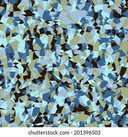 Abstract background based on triangle shapes. Can be used as a texture, background, wallpaper, or web site decoration. Great textile pattern. Sea theme.