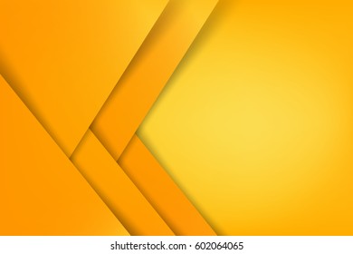 Abstract background basic geometry yellow layered and overlap and shadow element  vector illustration eps10