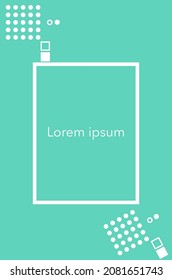 abstract background Basic shape layout in minimalist style. Pastel tone vector background