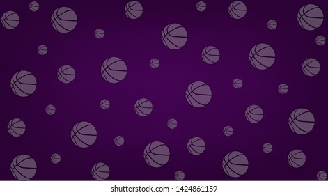 Abstract background with basketball in space.