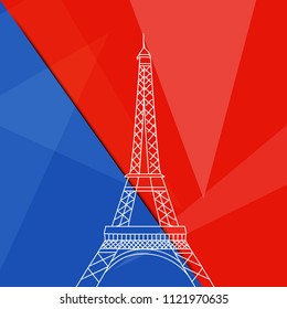 abstract background of bastille day. 14th of july. 