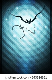 Abstract background with bats