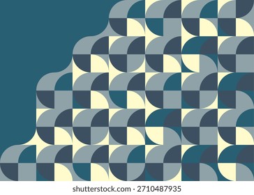Fundo abstrato no estilo padrão Bauhaus. O documento de modelo