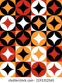 Abstract background. Bauhaus retro pattern. Geometric poster.