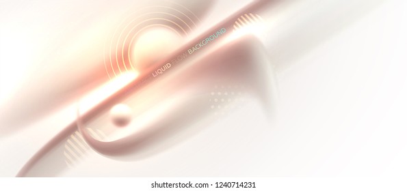Abstract background with beautiful blurred dynamic liquid fluid for cosmetics cream posters, placards and brochures. Eps10 vector illustration.