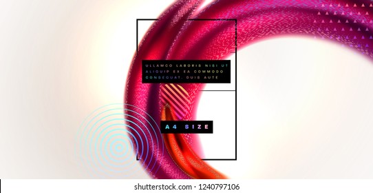 Abstract background with beautiful blurred dynamic liquid fluid for fashion cosmetics cream posters, placards and brochures. Eps10 vector illustration.