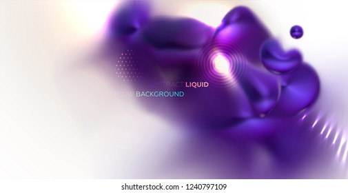 Abstract background with beautiful blurred dynamic liquid fluid for cosmetics cream posters, placards and brochures. Eps10 vector illustration.
