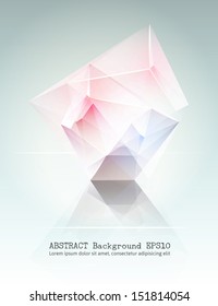 abstract background with beautiful crystal 