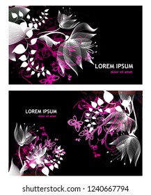 Abstract background with beautiful flowers. Vector
