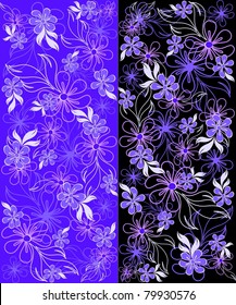 Abstract background with beautiful flowers. Vector