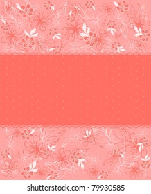 Abstract background with beautiful flowers. Vector