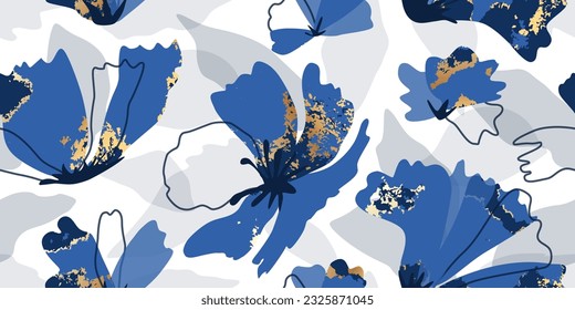 Abstract background with beautiful flowers.Background for design textile, covers, promotional materials and more.Vector illustration.