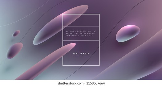 Abstract background with beautiful liquid fluid for cosmetics cream posters, business placards, covers and brochures. Eps10 vector illustration.