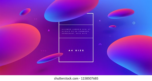 Fundo abstrato com fluido líquido bonito para cartazes de creme de cosméticos, cartazes de negócios, capas e brochuras. Ilustração do vetor Eps10.