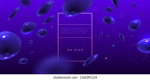 Abstract background with beautiful liquid fluid for cosmetics cream posters, business placards, covers and brochures. Eps10 vector illustration.
