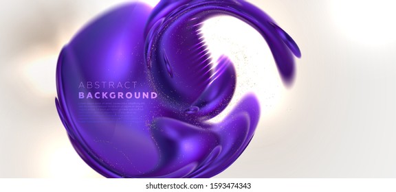 Fondo abstracto con líquido hermoso para posters de crema cosmética, carteles de negocios, cubiertas y folletos. Ilustración vectorial Eps10.