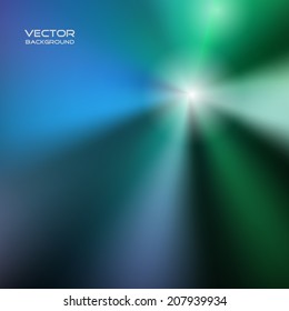 Abstract background. Beautiful rays of light. Vector illustration for design.