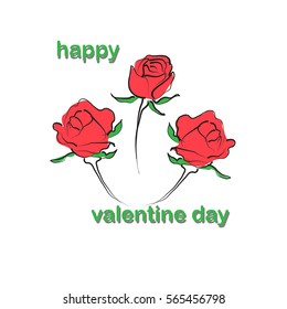 abstract background beautiful rose flower valentine day