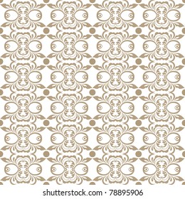 Abstract background of beautiful seamless floral pattern