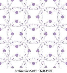 Abstract background of beautiful seamless floral pattern