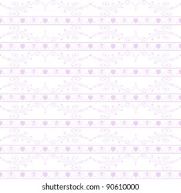 Abstract background of beautiful seamless floral pattern